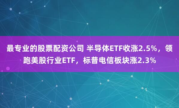 最专业的股票配资公司 半导体ETF收涨2.5%，领跑美股行业ETF，标普电信板块涨2.3%